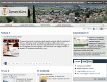 Tablet Screenshot of comune.arco.tn.it
